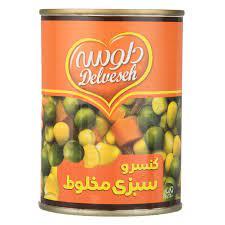کنسرو مخلوط سبزیجات-دلوسه