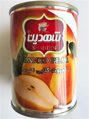 کنسرو کمپوت گلابی کلیدی شهدین