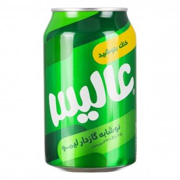 نوشابه قوطی لمون330عالیس