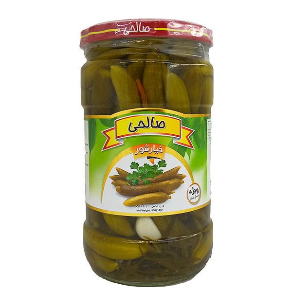 خیارشوردرجه یک شیشه بزرگ6ع صالحی