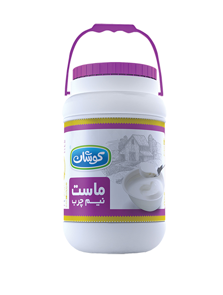 ماست دبه1.600نیم چرب کوشان